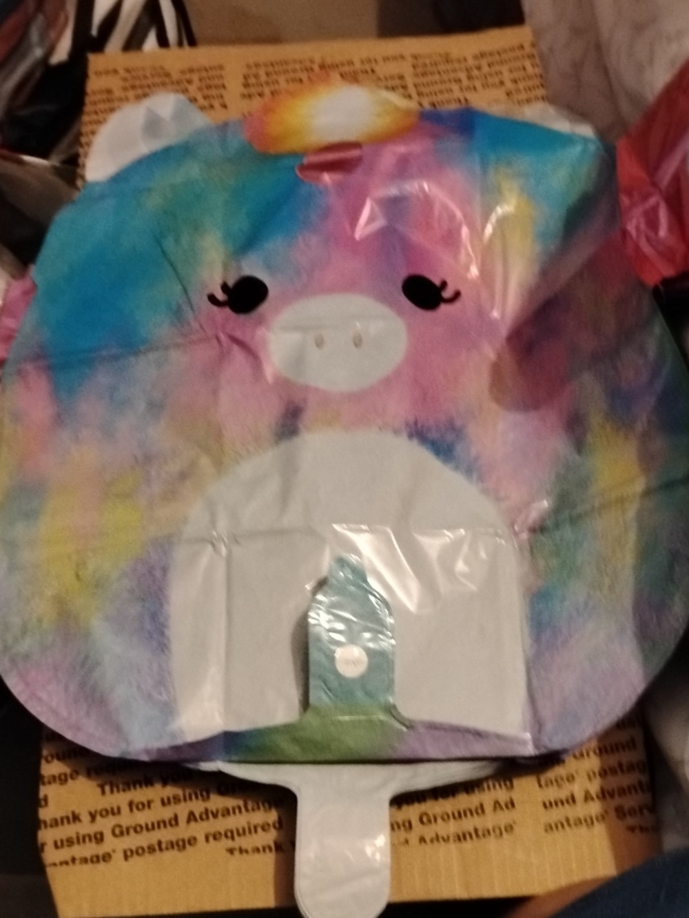 Large Plushie Multicolored Mylar Balloons Lot Of 6 Birthday Party Kids Cute Fun